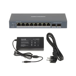 Hikvision switch 8 Porte PoE 2 Porte SFP - DS-3E1510P-SI