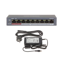 Hikvision Switch 8 Porte PoE 1 Porta Uplink - DS-3E0109P-E/M