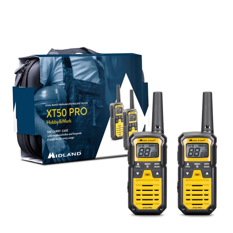 Midland XT50 PRO Hobby & Work Twin Walkie Talkie - C1464.01