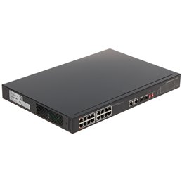 Dahua Switch PoE 18 porte (16 porte PoE + 2 porte Gigabit) - PFS3218-16ET-135