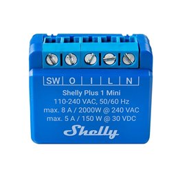 Shelly Plus 1 Mini Interruttore intelligente Wi-Fi, 1 canale 8 A - 195062