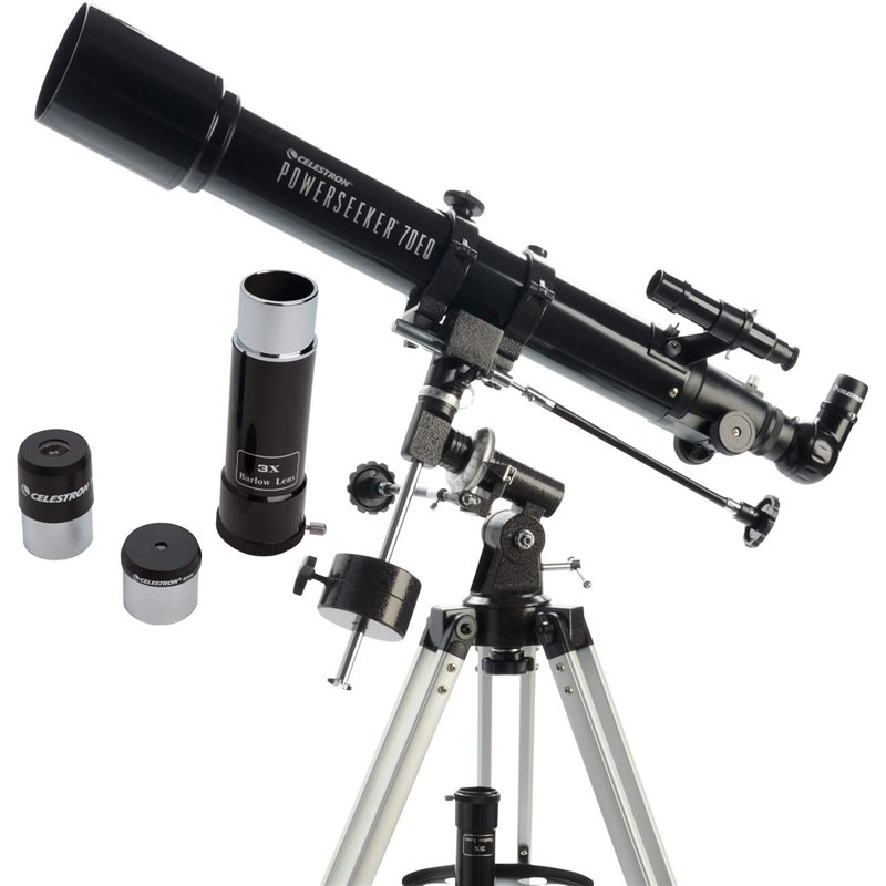 Celestron telescopio con trepiede POWERSEEKER 70EQ (100x) - CE21037