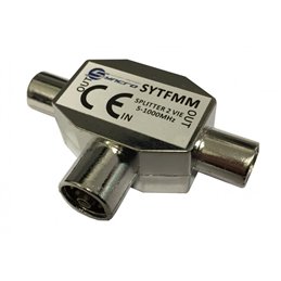 Syncro partitotre divisore antenna tv 1 femmina e 2 maschi - SYTFMM