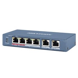 Hikvision Switch Pro Series 6 porte unmanaged 4 Mbps PoE 60W +2 uplink Mbps - DS-3E0106HP-E