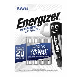 Energizer blister 4 batterie AAA - L92 mini stilo al litio - EN002