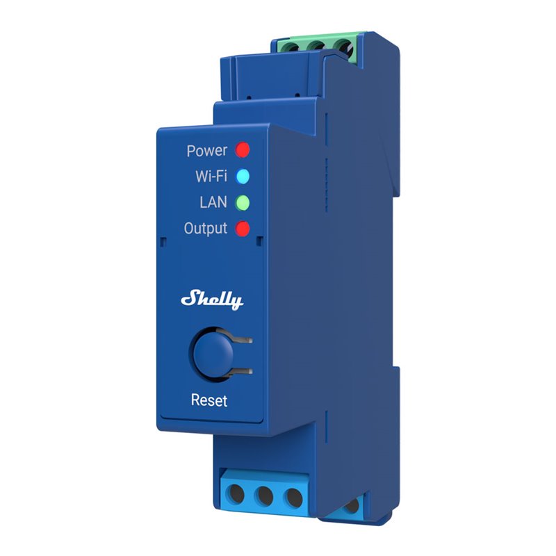 Shelly PRO1 - rele da guida DIN 1 canale connessione Wi-Fi LAN e Bluetooth - 173435