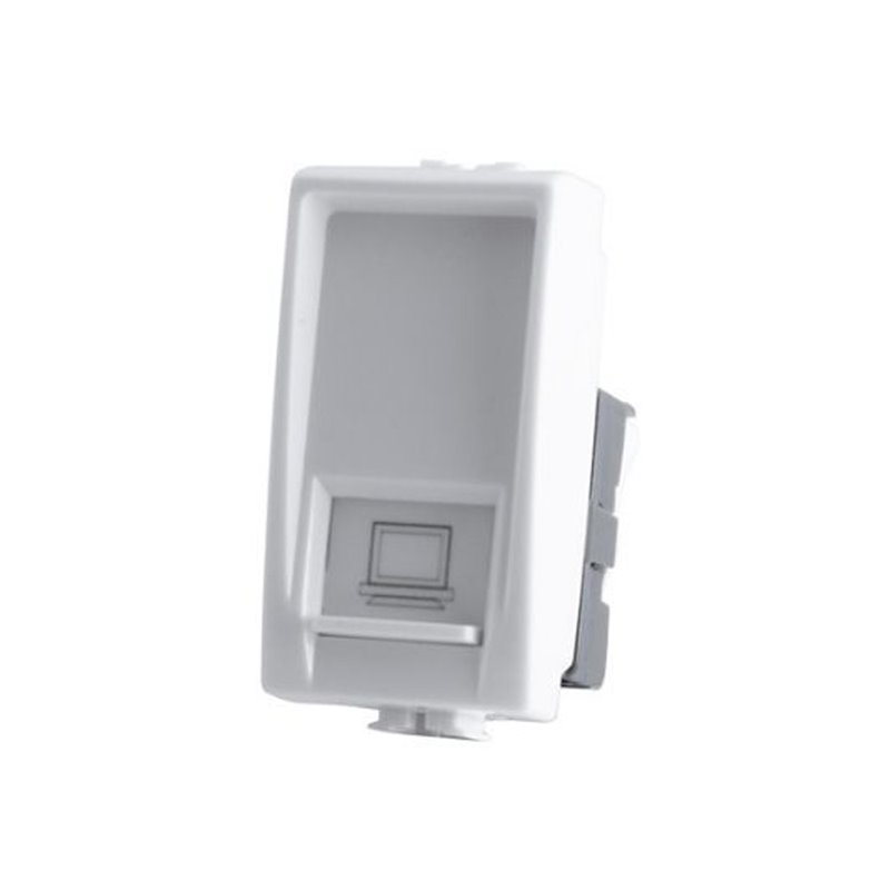 Mapam Connettore rete RJ45 Cat6 Compatibile Matix bianco - JOY 527B