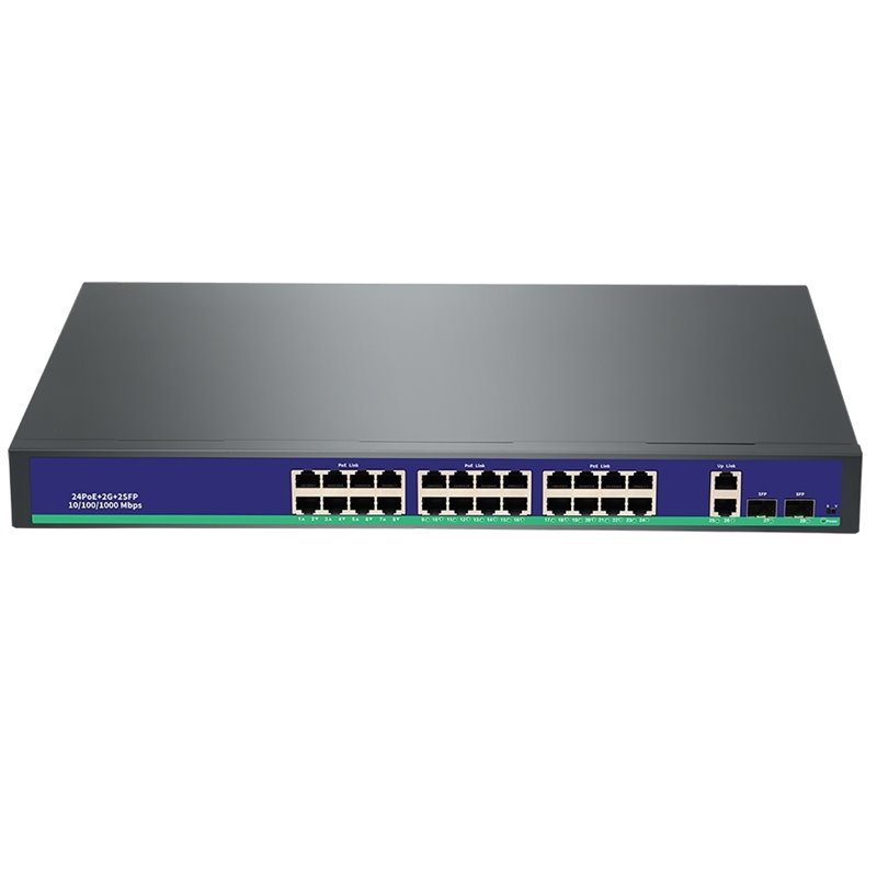 SYS Switch PoE VLAN 24 porte 10/100/1000 Mbps Max Distanza 100m telecamera IP - G2422GB