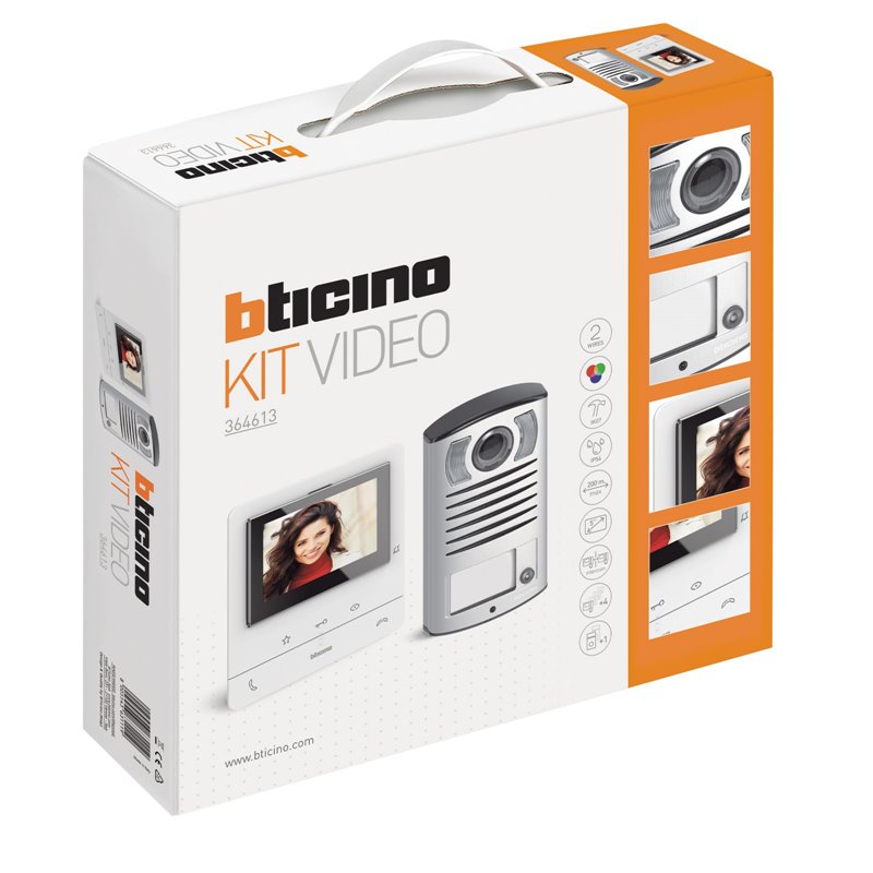 Bticino kit video citofono mono famigliare 2 fili - 364613