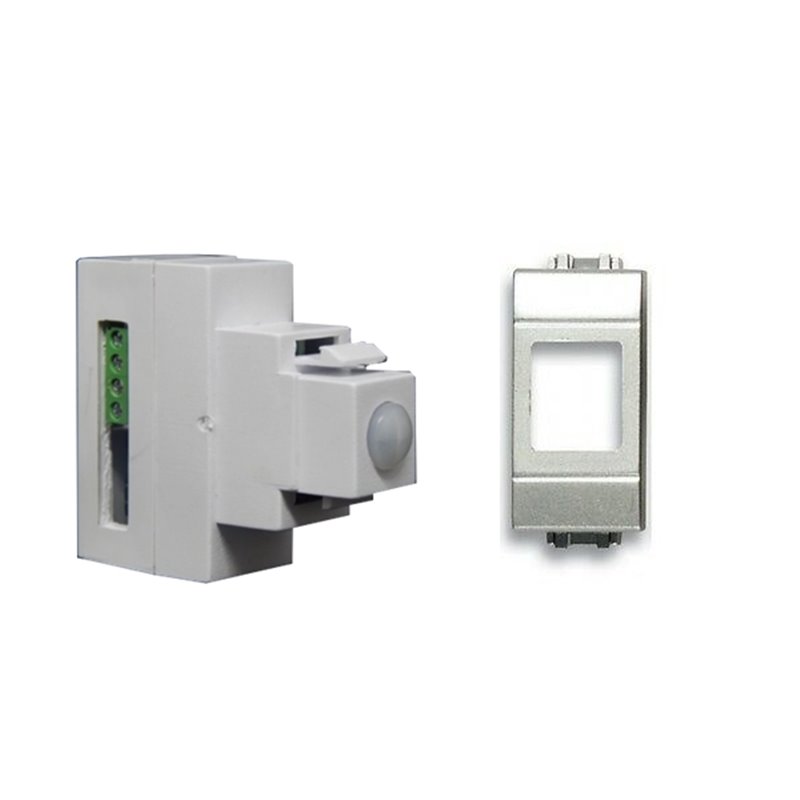 Sirsen sensore incasso a doppia tecnologia filare universale compatibile Bticino Light Tech grigia - DT-KEY