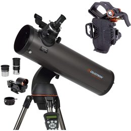 Celestron telescopio motorizzato NEXSTAR 130SLT + Adattatore Smartphone Nexyz (260X) - CE31145-DS-A