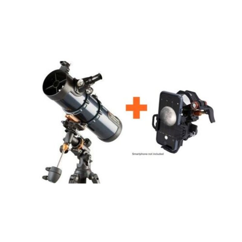 Celestron telescopio 130/650 equatoriale Newton - Astromaster 130EQ  + Adattatore Nexyz (260X) - CE31045-N