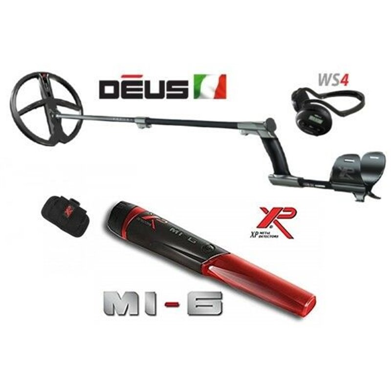 Xp Xplorer metal detector Deus piastra 9" + WS4 + MI-6 - DEUS LITE - KIT24