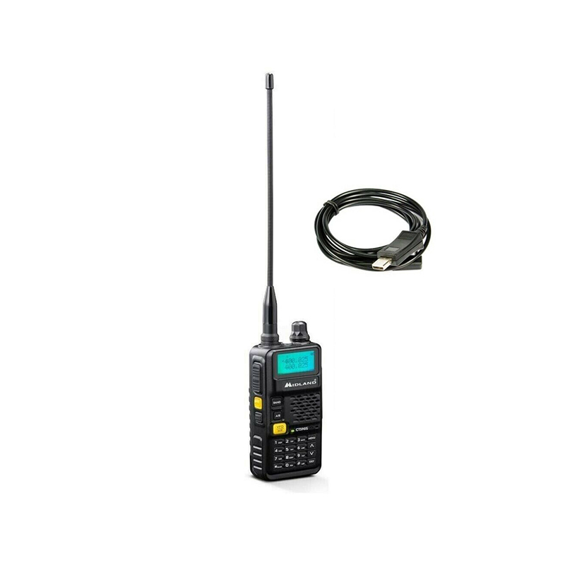 Midland CT590-S Ricetramettitore VHF/UHF dual band C1354 + Cavo e Software PRG10