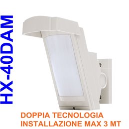 Optex sensore antifurto doppia tecnologia filare esterno - HX-40DAM