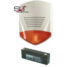 Risco Prosound sirena esterna centrali Lightsys2 RS200WA0000B + Batteria 2 Ah