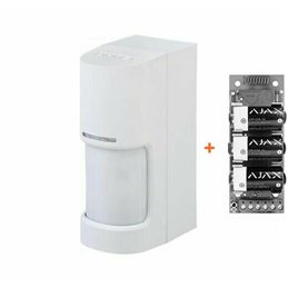 Ajax Optex sensore infrarosso esterno antimascheramento 180 gradi WXI-RAM + Modulo 38184 - 10306