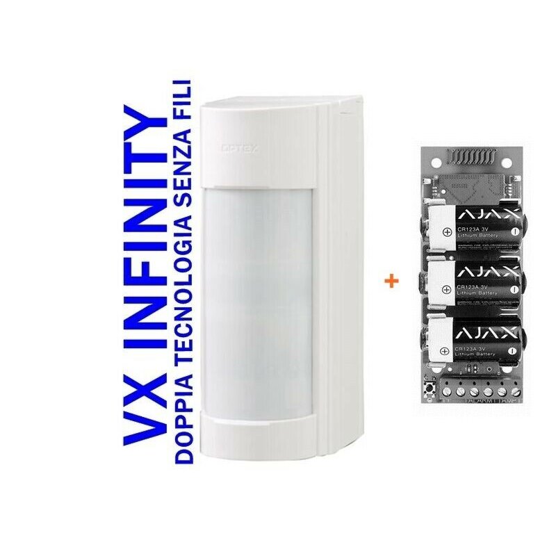 Ajax Optex sensore doppia tecnologia esterno VXI-RDAM-X5 Infinity + Modulo 38184 - 10306