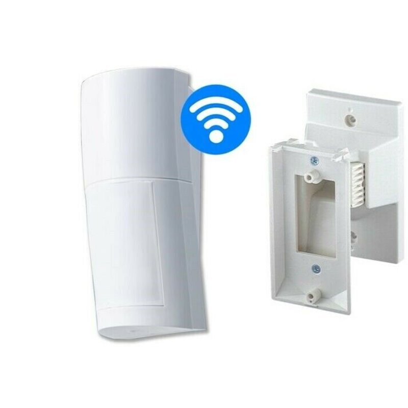 Optex sensore esterno ad infrarosso wireless allarme 12 mt QXI-R + Staffa CA-1W