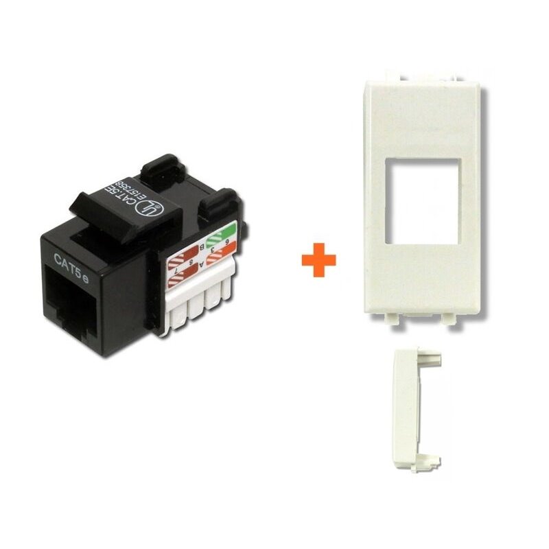 Presa di rete CAT.5e UTP serie AVE Domus bianca RJ45 Small