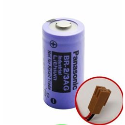 Batteria litio Panasonic BR-2/3AG 3V 1450mAh Fanuc A98l-0031-0006 (a98l00310006)