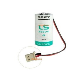 Saft batteria litio 3,6V 7,2Ah compatibile Beghelli Intelligent 8696 - LS26500SX