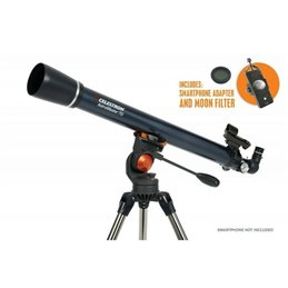 Celestron Telescopio 70/900 ASTROMASTER 70AZ DELUXE (140X) + Adatt. Smarphone + Filtro - CE22064