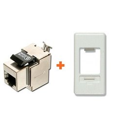 Presa rete CAT.5e STP RJ45 compatibile Gewiss serie System 20 bianca