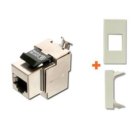 Keystone presa di rete cat.5e stp Legrand Vela bianca RJ45