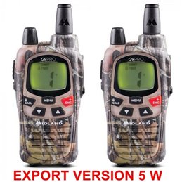 Midland ricetrasmettitore camo mimetico G9 PRO EXPORT 5W pmr lpd 446Mhz (2 pezzi)