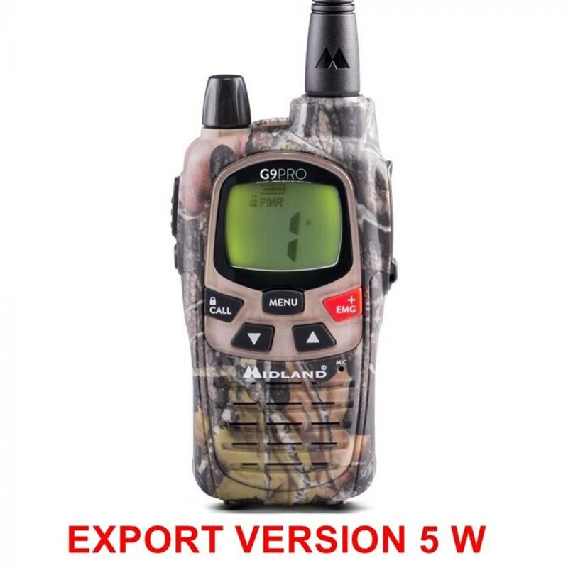 Midland ricetrasmettitore mimetico pmr lpd 446 Mhz - G9 CAMO EXPORT 5W