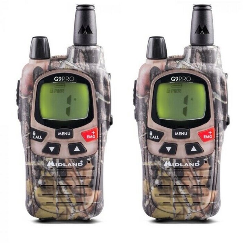 Midland ricetrasmettitore camo mimetico pmr lpd 446Mhz G9 PRO (2 pezzi)