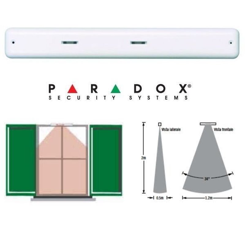 Paradox sensore esterno infrarosso tenda senza fili tenda MG-10B/86  PXMX10BX