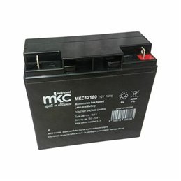 MKC Batteria ermetica ricaricabile al piombo 12V 18Ah