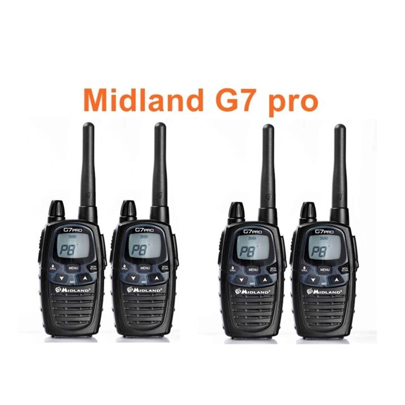 Midland ricetrasmittente G7 pro nero c1090 2 coppie Versione Export 3 W