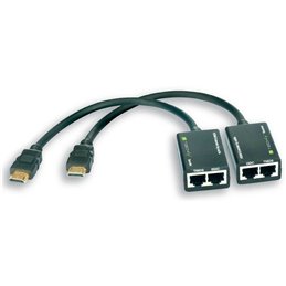 Techly trasmettitore e ricevitore hd amplificatore hdmi cat. 5e/6 mt. 30 mt sky