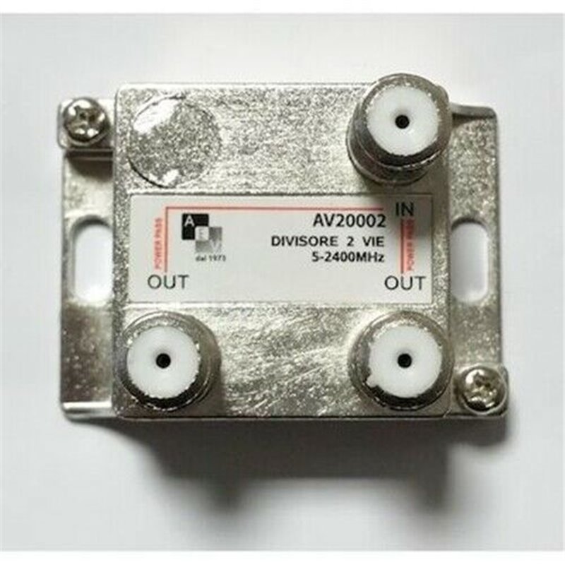 AEV divisore partitore derivatore sdoppiatore splitter 5-2150 Mhz F 2 uscite