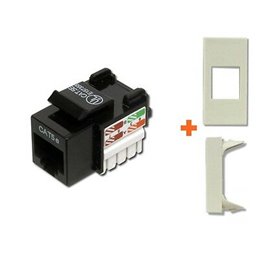 Keystone presa di rete RJ45 cat.5e utp serie Legrand Mosaic bianco bianca