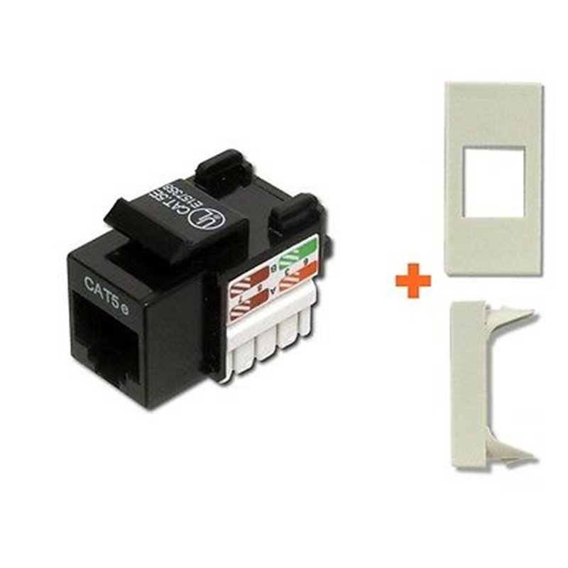 Keystone presa di rete RJ45 cat.5e utp serie Legrand Mosaic bianco bianca