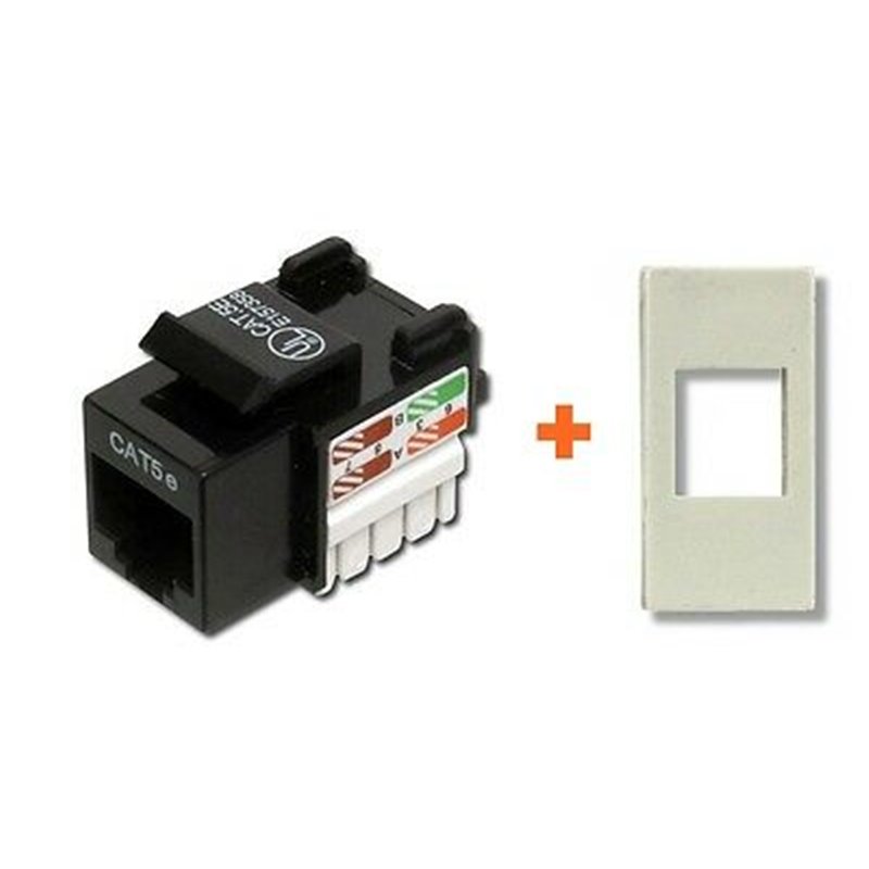 Keystone presa di rete RJ45 cat.6 utp compatibile serie Legrand Cross