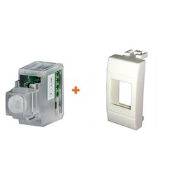 CSI Keystone sensore infrarossi 12V incasso filare compatibile Bticino Light bianca