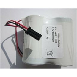 HCB batteria litio compatibile Intelligent Beghelli 7,2V 13Ah 8132 3511 3992 8368