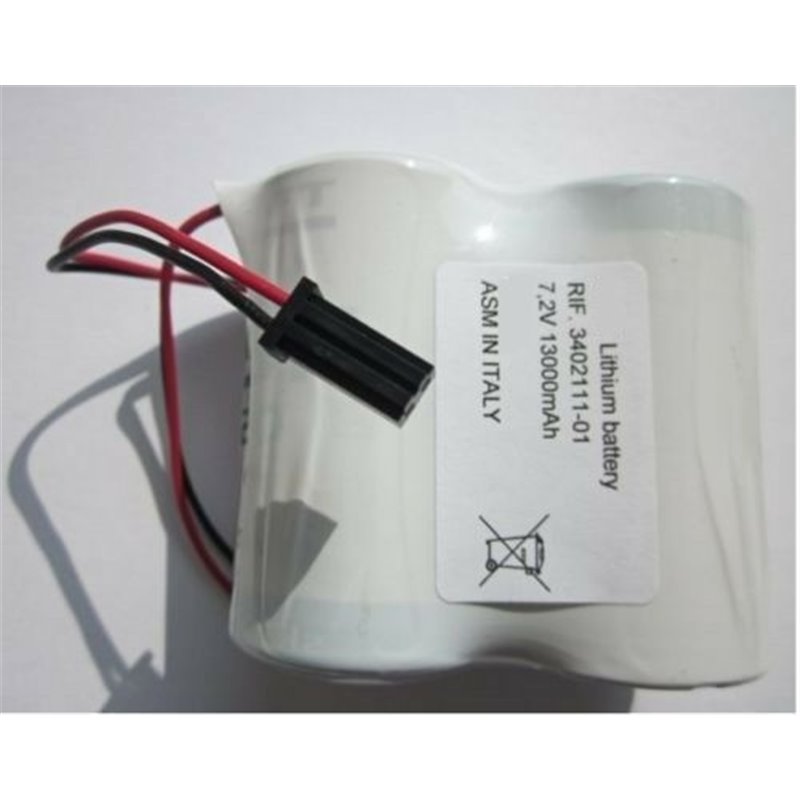 HCB batteria litio compatibile Intelligent Beghelli 7,2V 13Ah 8132 3511 3992 8368