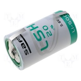 Saft batteria litio 3,6V 13Ah antifurto allarme torcia - LSH20CNR