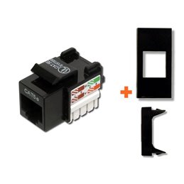 Intellinet presa di rete cat.6 utp serie legrand vela nero nera  rj45