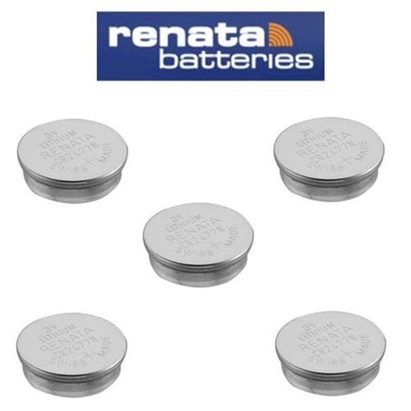 5 pezzi batteria renata cr 2477N 3V litio 950 Mah CR2477N