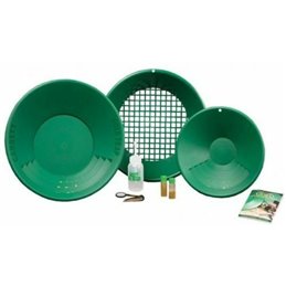 Garrett Kit Gold Pan Ricerca Oro Batea Setaccio Batee Bottiglia - 1651310