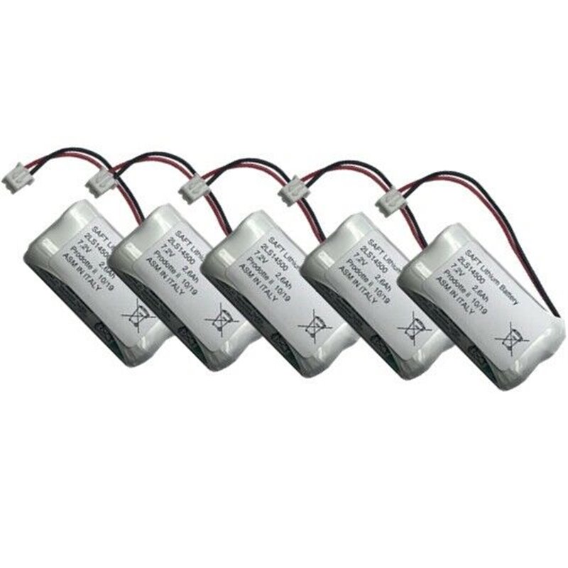 5 Pezzi batteria antifurto 7,2V  2,6Ah compatibile Abb Domus Tech - 2LS14500-ABB