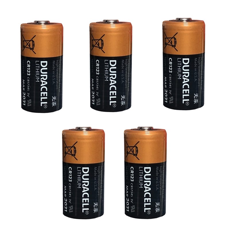 Duracell 5 batteria litio 3V CR123 Versione BULK