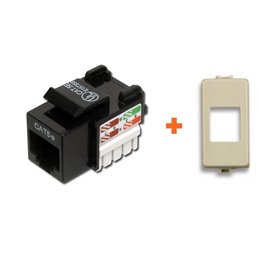 Intellinet presa di rete rj45 cat.5e utp compatibile serie Bticino Magic TT